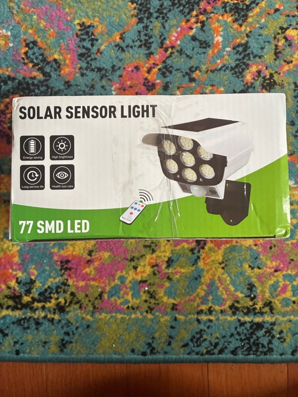 Solar Sensor Light 77 SMD LED - White